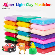 12 Color Set Light Clay Diy Dry Polymer Plasticine Modelling Clay Super Light Ebay