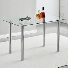 Silo Clear Glass Dining Table With