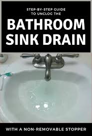 bathroom sink drain
