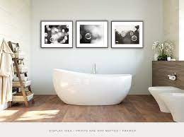 Black And White Bathroom Set Abstract