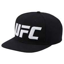 Reebok Ufc Ultimate Fan Flat Brim Snapback Hat Black Reebok Mlt