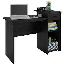 Viewee computer student desk, easy assembly, laptop study table 39 home office writing desk with table edge protectors, sturdy desk with trapezoidal structure & wood block support. Mainstays Student Desk With Easy Glide Drawer Black Oak Walmart Com Walmart Com