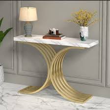 Marble Console Table Entryway Console