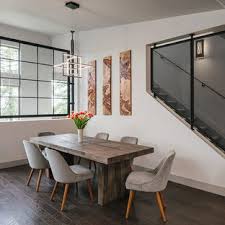 One of my favourite things to do is pair a barn wood table with these gunmetal chairs to cozy up a modern farmhouse style space! 75 Beautiful Rustic Dining Room Pictures Ideas August 2021 Houzz