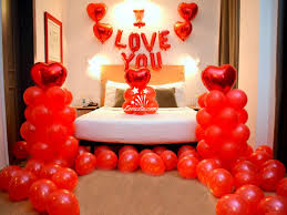 romantic hotel room decoration with