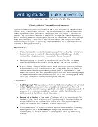 Personal Statement For College Admission How To Write An