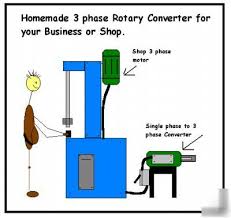 homemade rotary phase converter plans