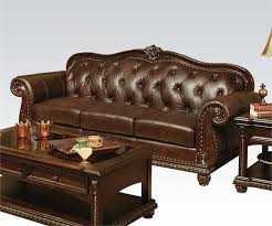Anondale Acme Top Grain Leather Sofa Set