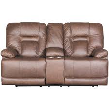 umber italian leather power reclining