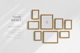 8 frames psd frame mockup