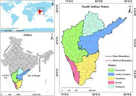 Political map of state of tamil nadu, india and indian areas south. Nexus Between Population Density And Novel Coronavirus Covid 19 Pandemic In The South Indian States A Geo Statistical Approach Springerlink