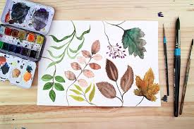 How To Paint Watercolor Leaves Easy