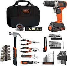 All outdoor living grills and smokers patio lawn and garden lawn care outdoor power equipment paint and supplies tools storage and organization automotive, rv and marine building supplies hardware heating and cooling home and décor lighting and electrical plumbing. Amazon Com Beyond By Black Decker Home Tool Kit With 20v Max Drill Driver 83 Piece Bdpk70284c1aev Home Improvement