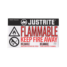 haz alert flammable label small for