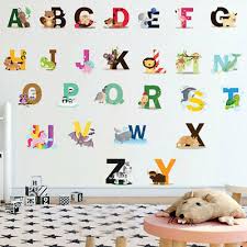 26 Alphabet Animals Wall Sticker Art