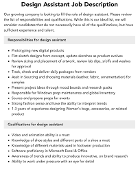 design istant job description