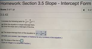 solved homework section 3 5 slope