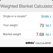 weighted blanket calculator