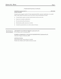 Sample Resumes Financial Advisor Resume
