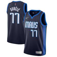 Men's black hoodie with the minimalistic design featuring the white ld7 logo on the chest. Dallas Mavericks Nike Earned Edition Swingman Jersey Luka Doncic Mens