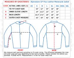 Online Clothing Stores Leather Jacket Size Chart