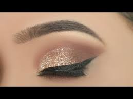 simple glitter eye makeup for party