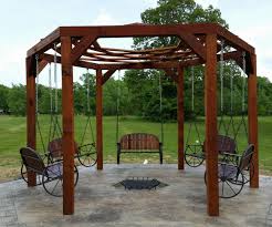 Look around for other fire pits made from.25 steel plate, this size, in the same price range that ship for free. Hexagon Swing With Sunken Fire Pit Sunken Fire Pits Fire Pit Swings Fire Pit Essentials