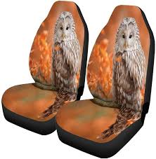 Set Of 2 Car Seat Covers Autumn In