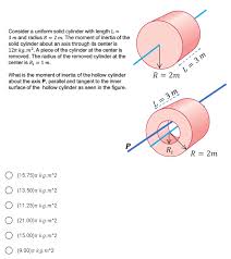 Consider A Uniform Solid Cylinder With