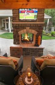 Double Sided Outdoor Fireplaces