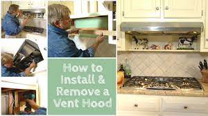 how to install a vent hood you