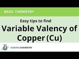 how to find valency of copper