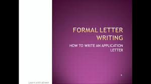 How To Write A Job Application Letter For The Post Of Lecturer     