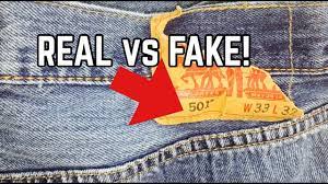 how to spot fake levi s jeans