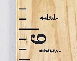 Height Marker For Growth Chart Ruler Vinyl Decal Arrow