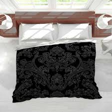 black damask comforter damask pattern