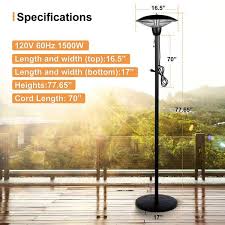 Metal Electric Infrared Patio Heater