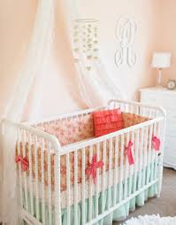 Peach Baby Bedding Crib Bedding Girl