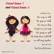 best friends forever s with name
