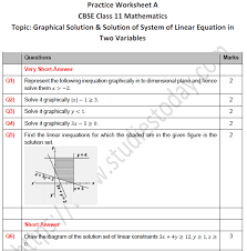 Cbse Class 11 Maths Graphical Solution