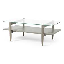 Besides, unlike other traditional tempered glass table top, this dinging table is equipped with acacia wood top, which is more safer. Noble House Leddy Acacia Wood Tempered Glass Top Coffee Table In Gray 311205