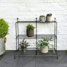 Simplistic Steel Plant Shelving Stand