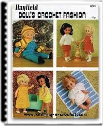 Herbie's doll sewing, knitting & crochet pattern collection. Crochet Doll Clothes Patterns For Sizes From 12 Inch To 20 Inches