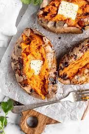 easy air fryer baked sweet potatoes
