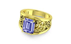 tanzanite gold ring design