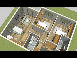 90m2 House Plan And Interior Plans