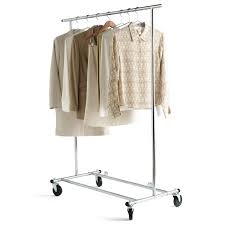 My wife needed a simple, pretty, diy clothing rack for her women's clothing boutique; Portable Wardrobe Rack Wardobe Pedia