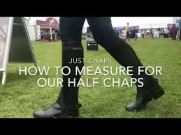 How To Measure For Half Chaps Full Chaps Riding