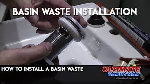 how to install a basin waste you