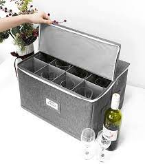 Collapsible Wine Glass Storage